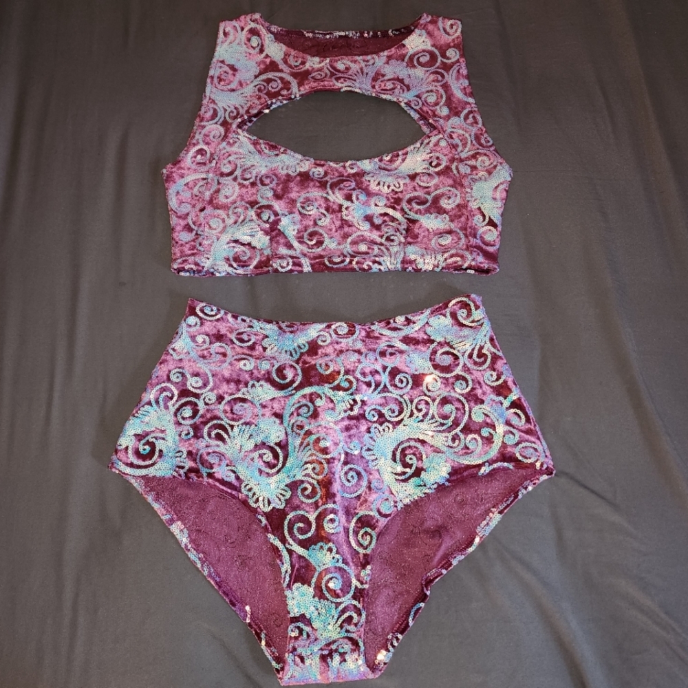 Pink & Sequin Rave Oufit